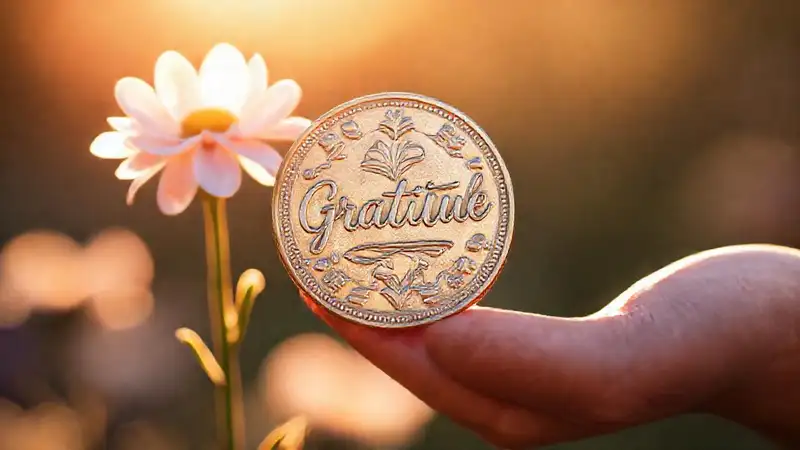 La gratitud florece en paz y luz