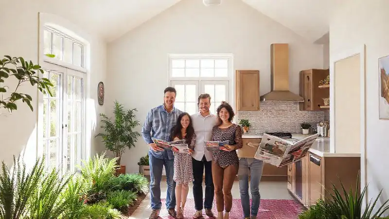 Casa ideal para una familia feliz