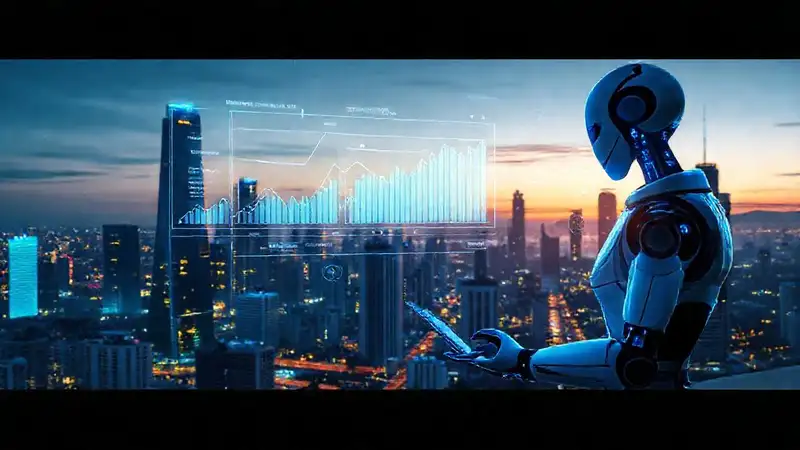 Ciudad futurista digital, tranquila y eficiente