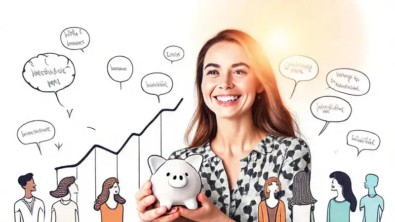 Éxito y optimismo visualmente inspiradores