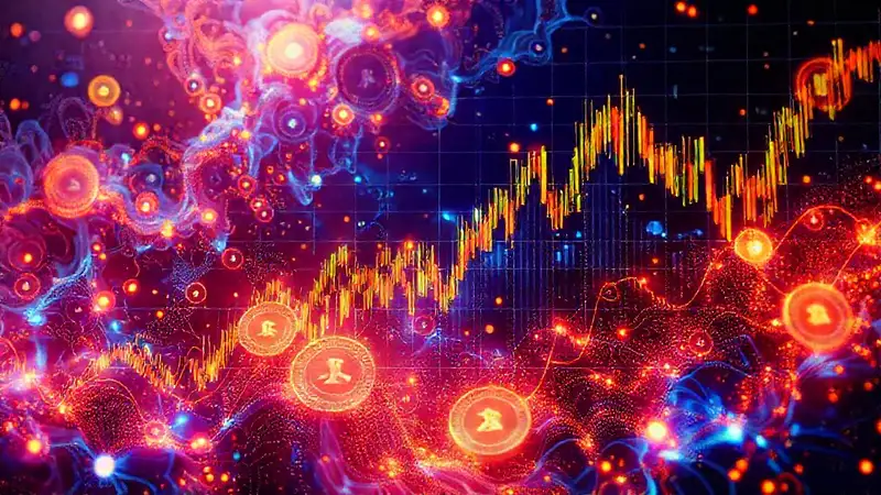 Gráficos de cripto muestran patrones fractales brillantes