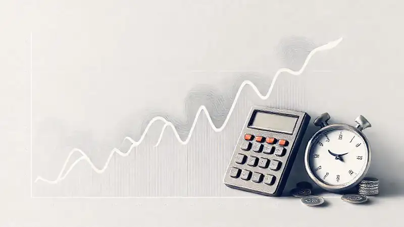 Gráfico financiero complejo y sutil