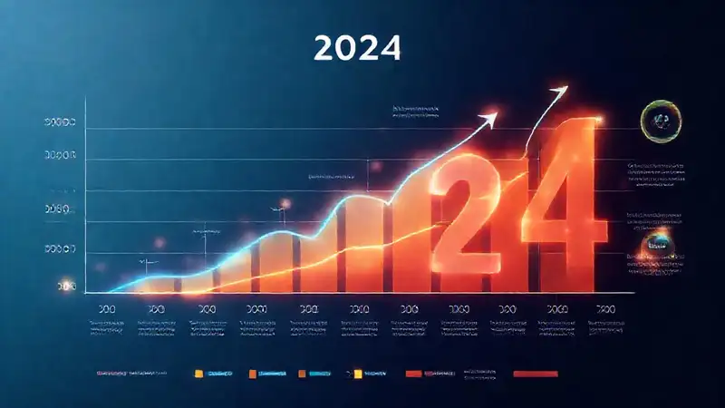 Gráfico financiero 2024 profesional y vibrante