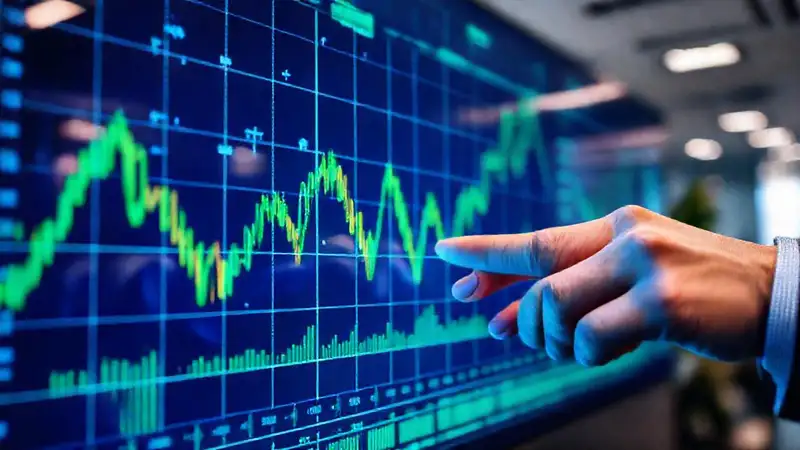 Gráficos financieros muestran inversiones analíticas