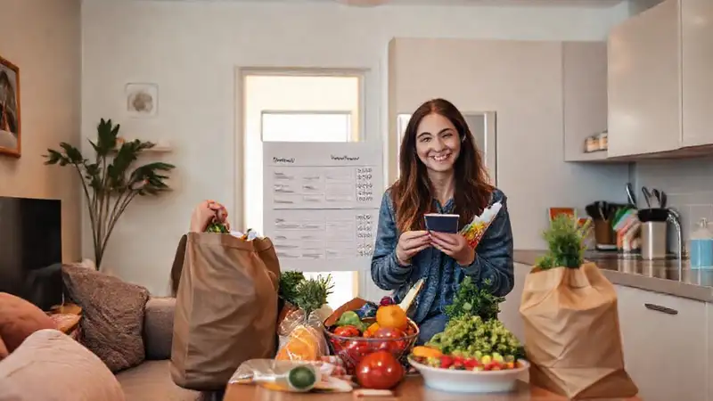 Una pareja feliz vive armoniosamente en casa
