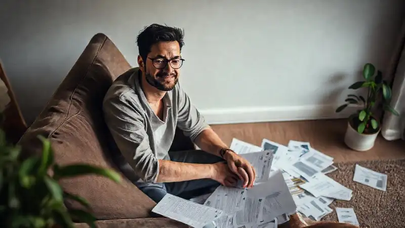 Calma financiera en un hogar tranquilo