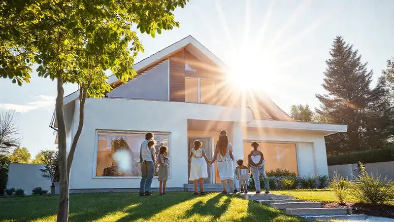 Casa moderna ofrece seguridad y bienestar