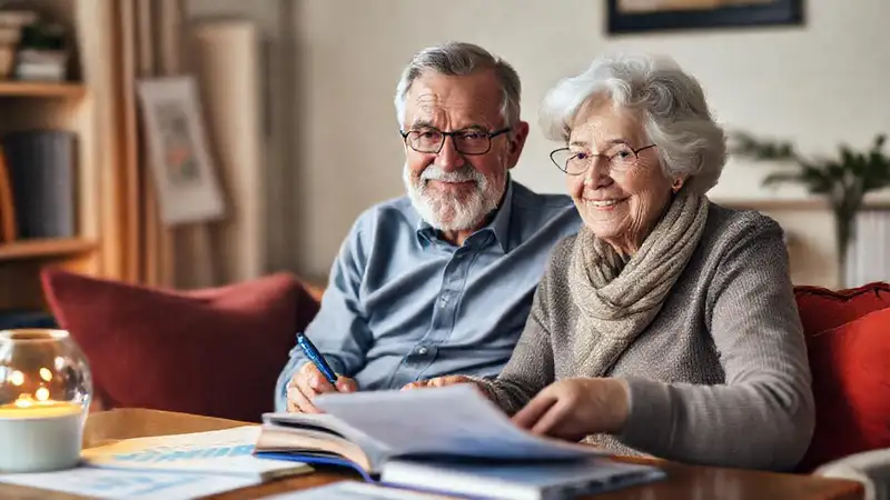 Ancianos felices, planifican su jubilación tranquila