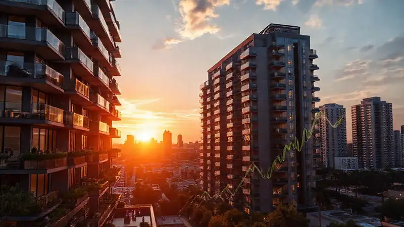 Edificio lujoso: inversión elegante y moderna