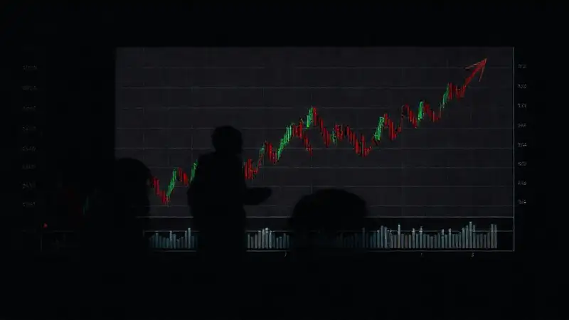 Un entorno digital financiero, tenso y oscuro