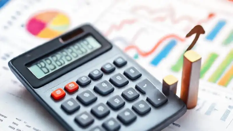 Calculadora digital optimista para finanzas