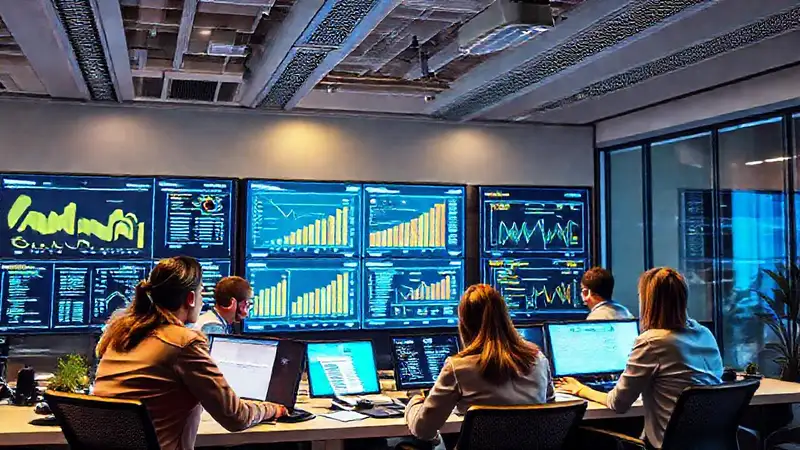 Oficina moderna y profesionalmente enfocada