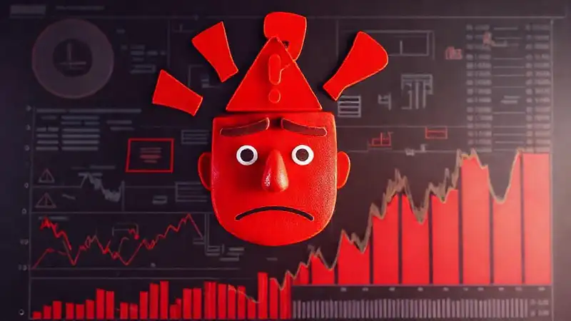 Gráficos financieros indican una situación de alerta