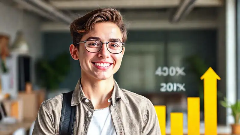 Joven invierte con éxito futuro brillante