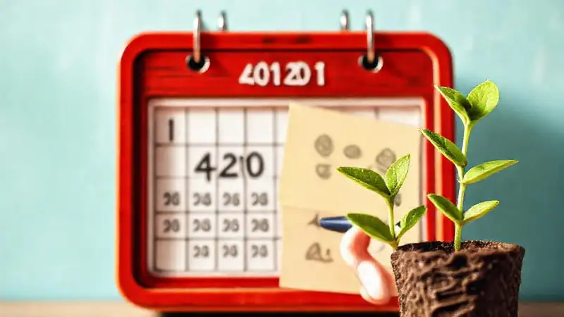 Un calendario retro optimista y claro