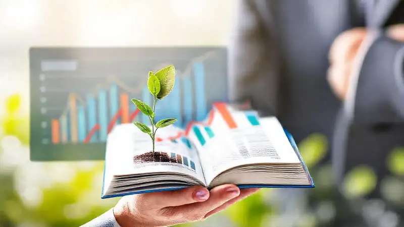 Gráfico financiero muestra crecimiento y apoyo