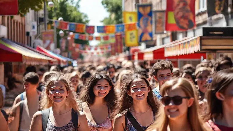 Festival colorido y vibrante une a la gente