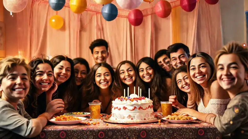 Una fiesta sencilla y alegre