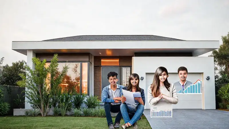 Millennials planizan finanzas en un hogar moderno