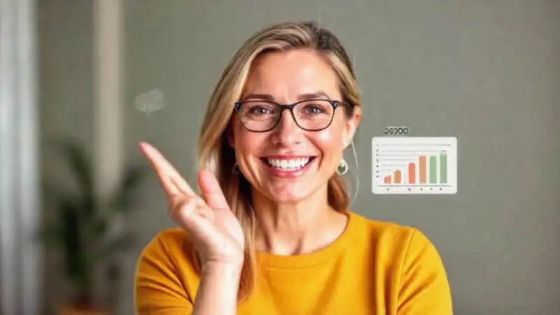 Una mujer habla de jubilación con calma