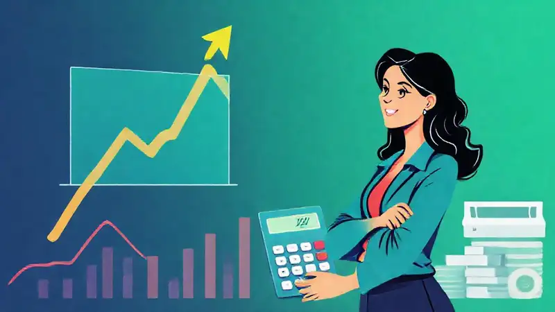 El gráfico muestra crecimiento financiero seguro