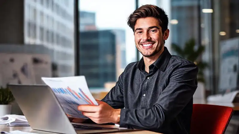Profesional exitoso transmite confianza y esperanza