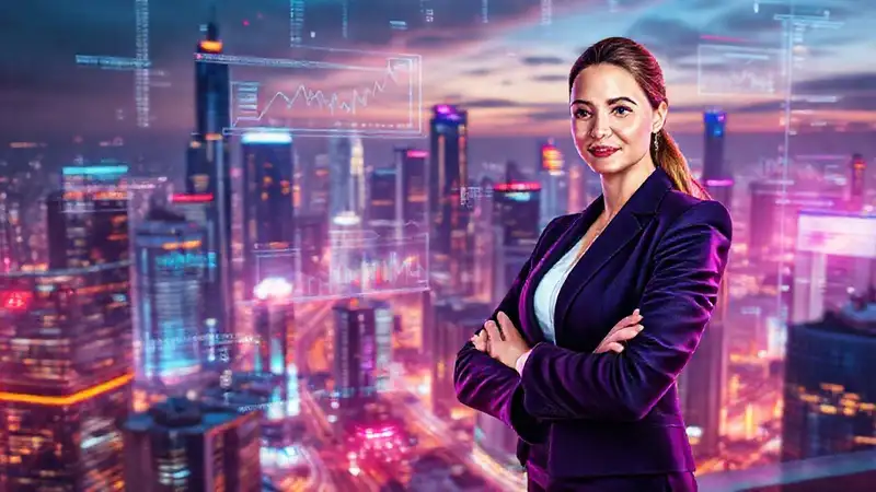 Ciudad futurista, tecnología y poder femenino
