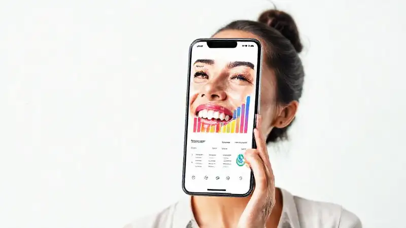 Una mujer feliz gestiona sus finanzas