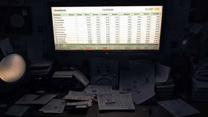 Una hoja de cálculo revela estrés financiero