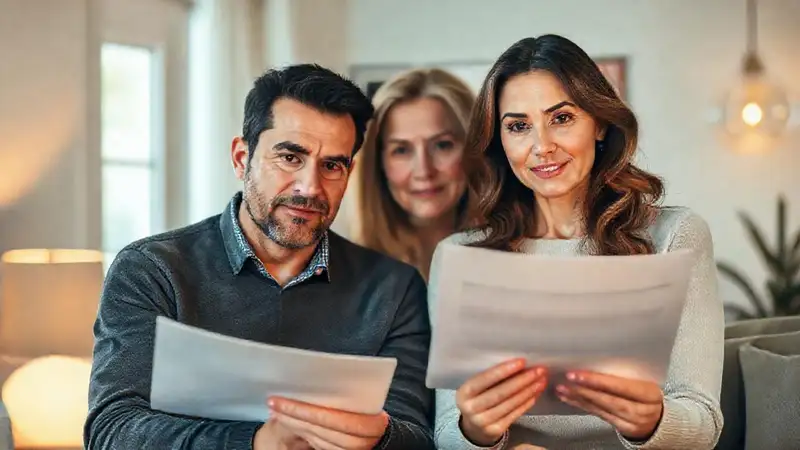 Pareja inteligente planifica un futuro seguro