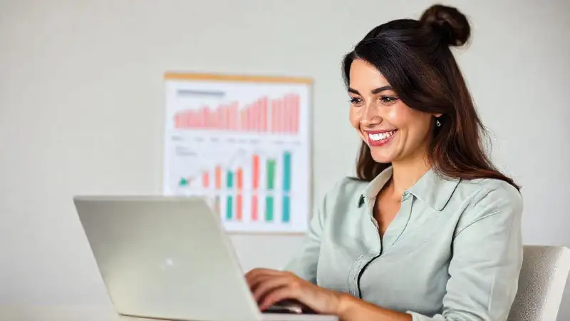 Una mujer sonríe a inversiones seguras