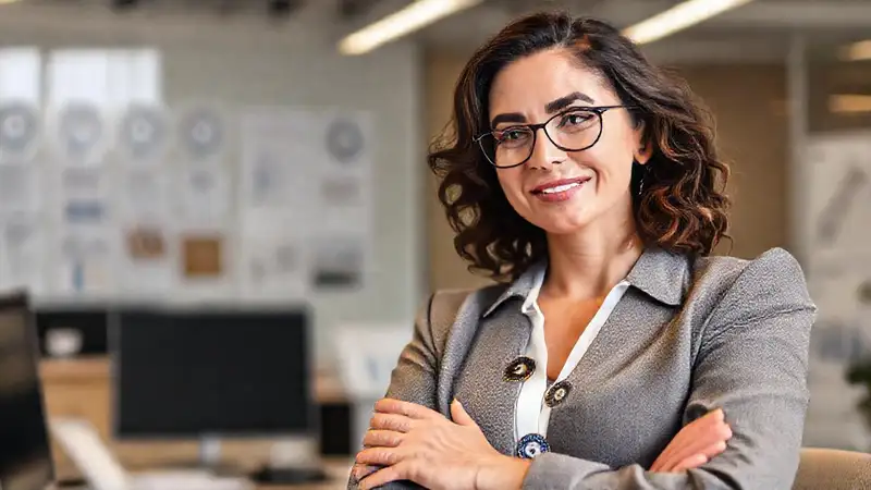 Profesional asciende con datos y confianza