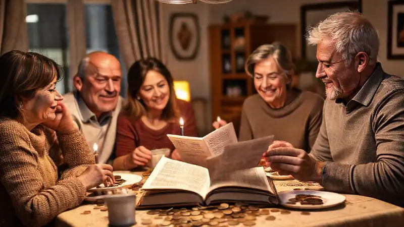 Una cena familiar preocupada y esperanzadora