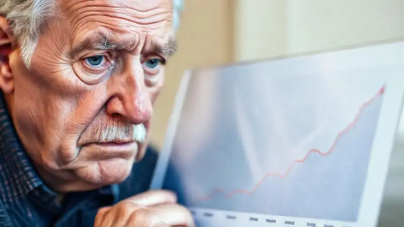 El anciano reflexiona sobre su futuro financiero