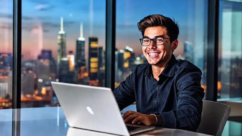 Joven emprendedor vislumbra un futuro brillante