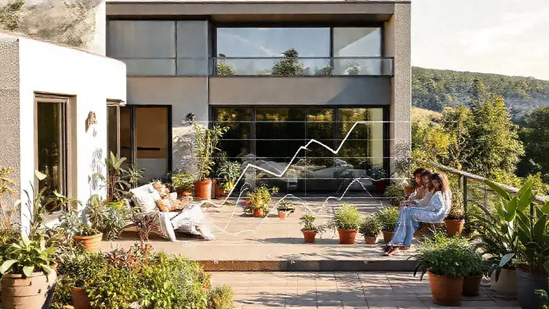 Casa moderna genera ingresos y felicidad