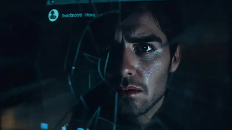 Una mirada triste en la red