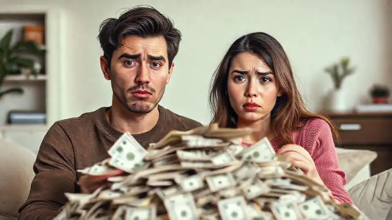 Una pareja ansiosa enfrenta un futuro incierto