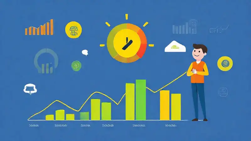 Gráficos financieros ilustran una puntuación crediticia positiva