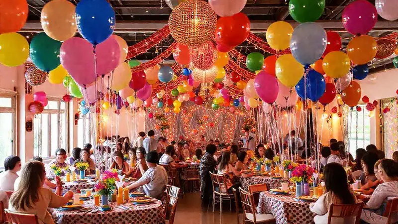 Una celebración festiva, creativa y alegre