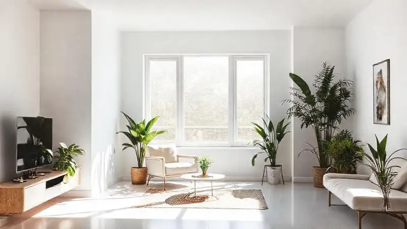 Un espacio minimalista y luminoso transmite calma
