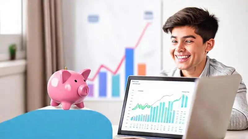 Éxito financiero automatizado y juvenil