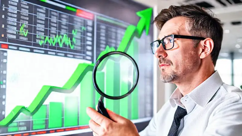 Gráficos verdes indican inversión exitosa
