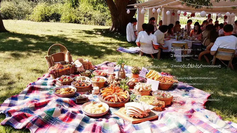 Un picnic soleado y feliz