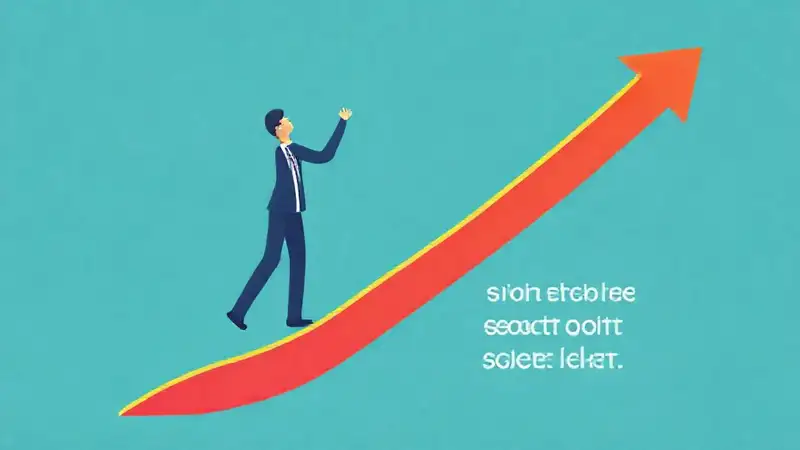 Un gráfico ascendente indica éxito financiero