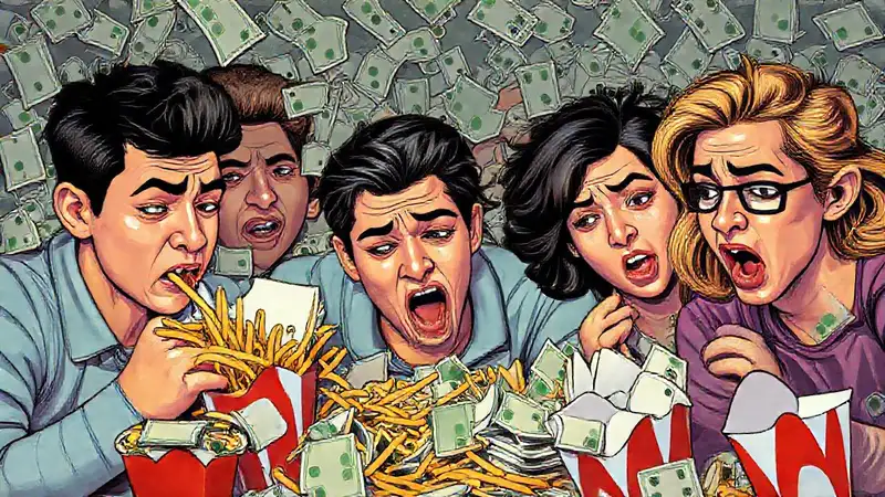 Millennials luchan con la deuda y comida rápida