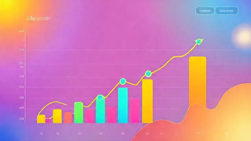 Gráficos digitales muestran crecimiento financiero optimista