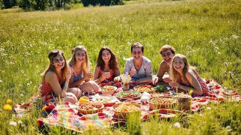 Un picnic alegre y económico