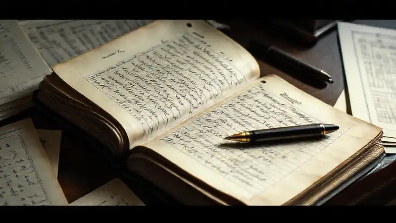 Un escritorio desordenado registra finanzas antiguas