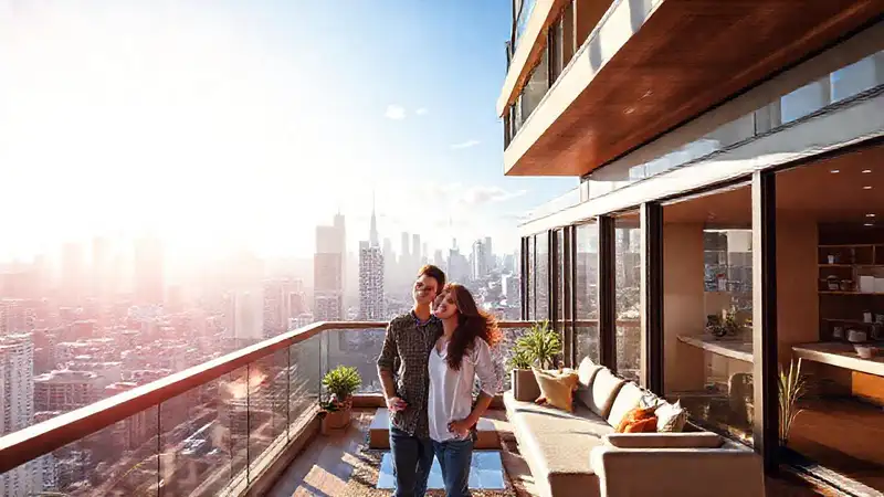 Un moderno apartamento brilla en la ciudad